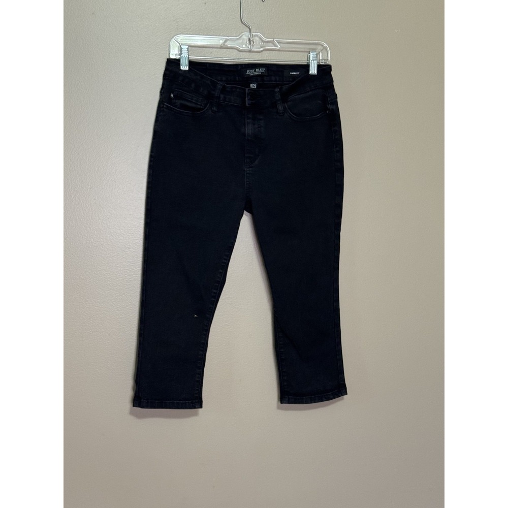 Judy Blue Capri Jeans Womens 9/29 Black Capri Fit Denim Stretch Casual